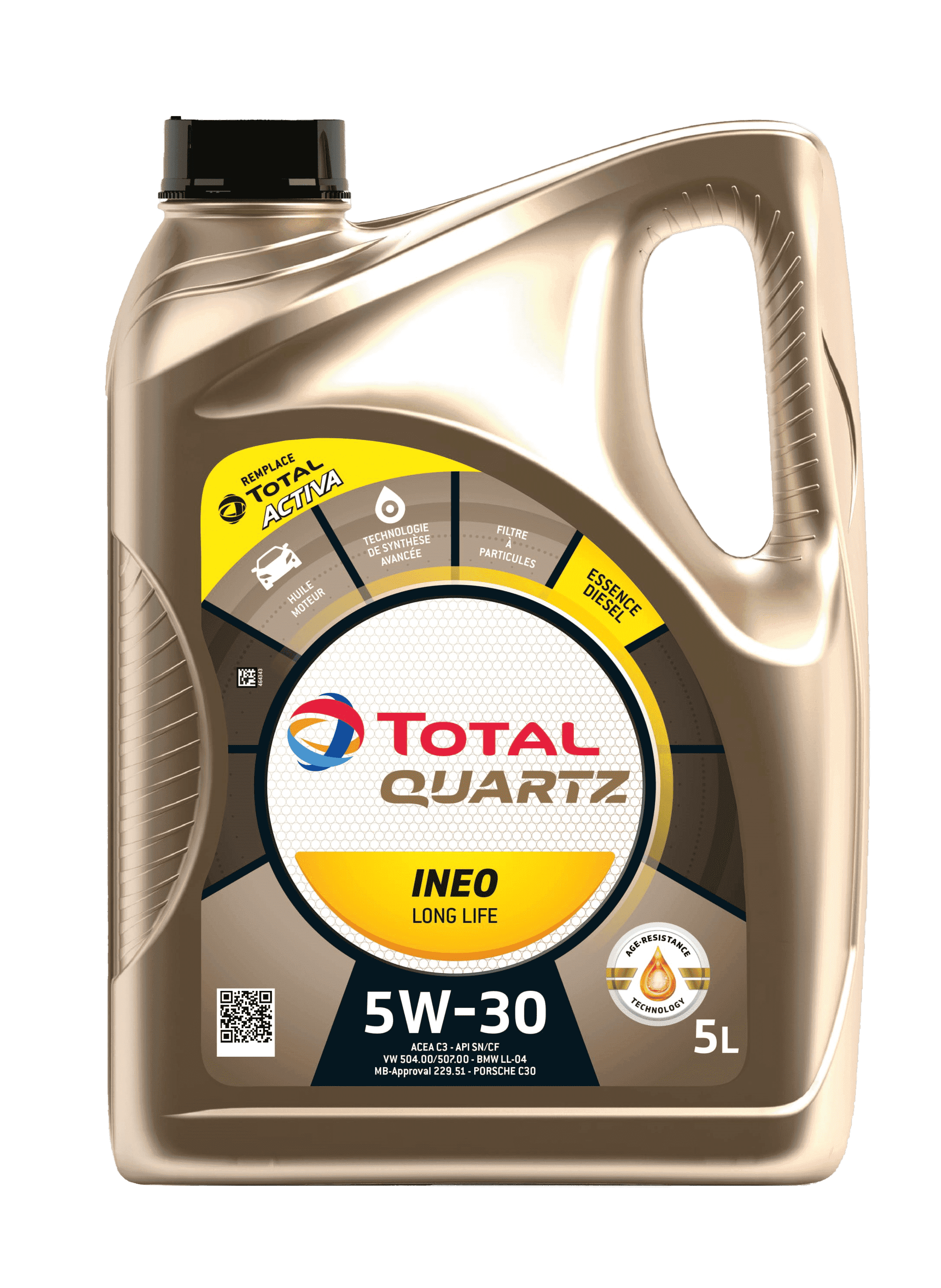 Моторное масло Total QUARTZ INEO L LIFE 5W30, 5л